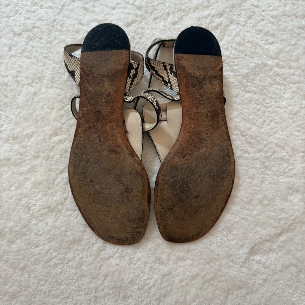 Gucci Snakeskin Pattern Sandals - Picture 2 of 2